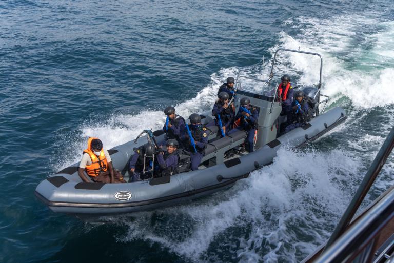 Boat with divers